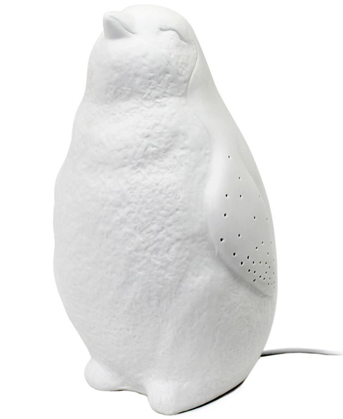 All The Rages - Porcelain Arctic Penguin Shaped Table Lamp