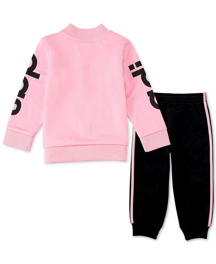 adidas Little Girls 2-Pc. Tricot Jacket & Pants Set & Reviews - Sets ...