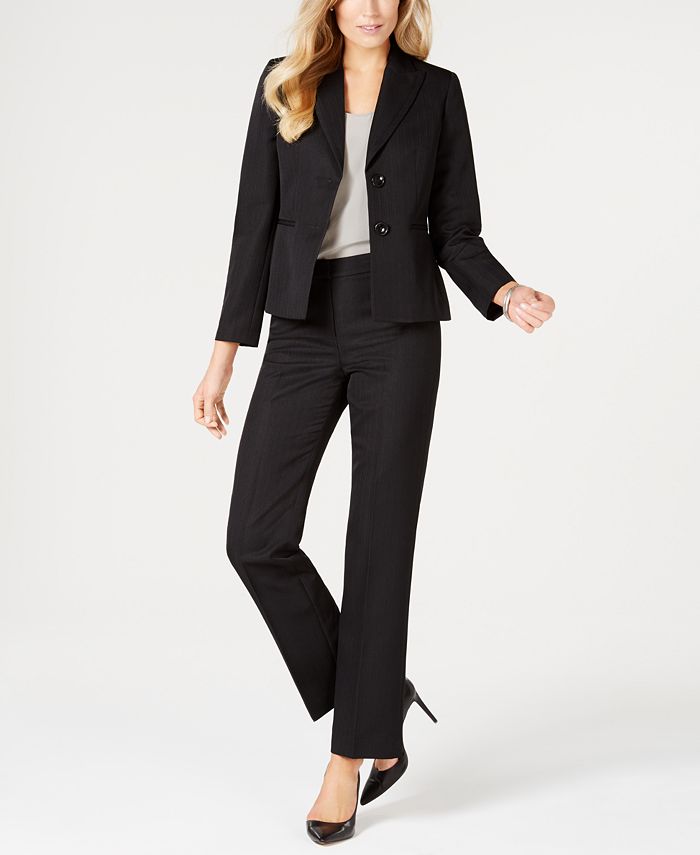 Le Suit Two-Button Pantsuit & Reviews - Wear to Work - Women - Macy's