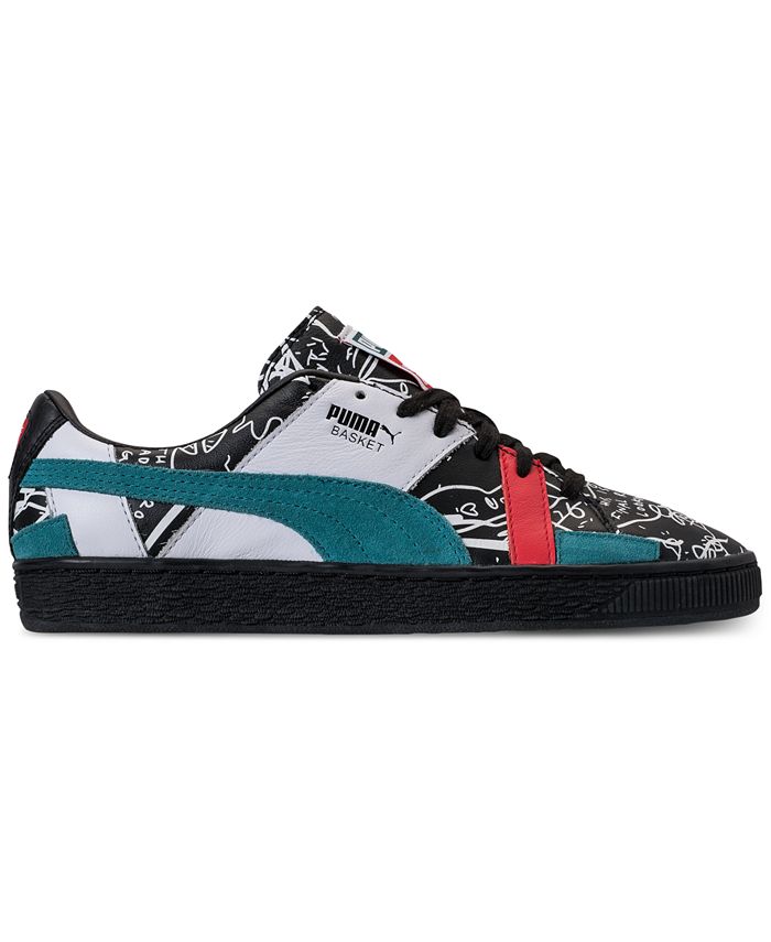 Puma Women's Basket Graphic SM Casual Sneakers from Finish Line ...