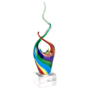 Badash Crystal Rainbow Note Sculpture In Multi