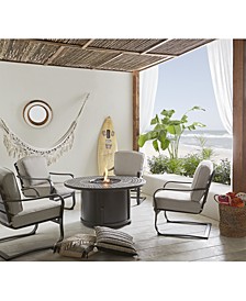 Vintage II Fire Pit and Chat Set Outdoor Collection, with Sunbrella® Cushions, Created for Macy's