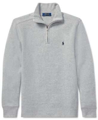 polo half zip up sweater