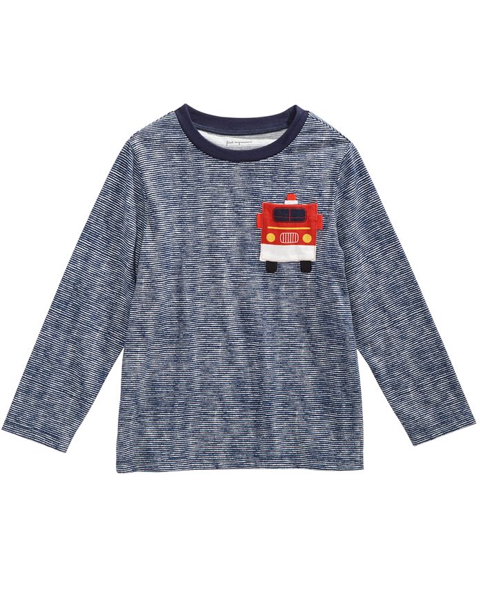 First Impressions Baby Boys FiretruckPrint Cotton TShirt, Created for