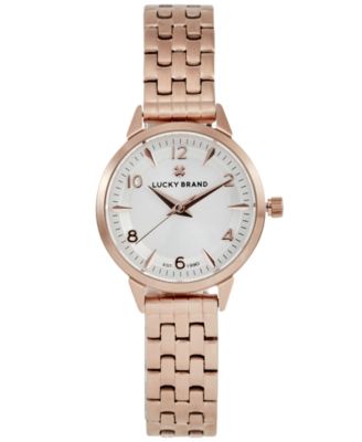 Lucky Brand - Women's Torrey Mini Rose Gold-Tone Stainless Steel Bracelet Watch 28mm