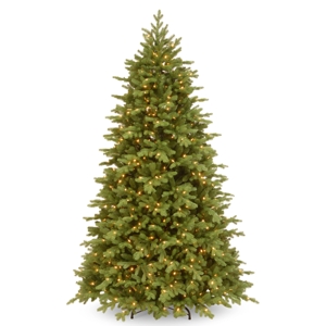 National Tree Company 6 5' Feel Real Princeton Fraser Fir Hinged Tree with 700 Dual Color Led Lights & PowerConnect