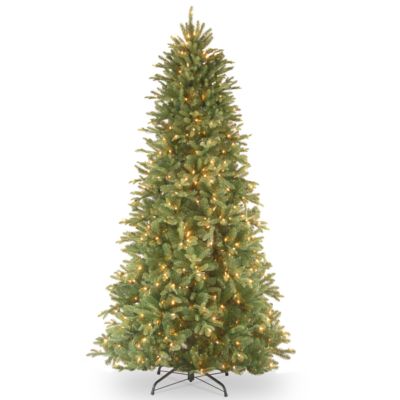 National Tree Company National Tree 7.5' "Feel Real" Tiffany Fir Slim Hinged Tree with 600 Clear Lights