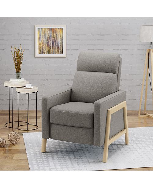 Noble House Hadrian Recliner, Quick Ship & Reviews Furniture Macy's