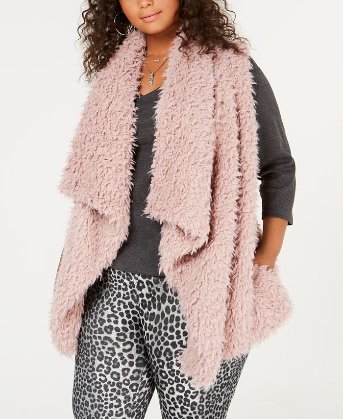 Say What? Trendy Plus Size Fleece Vest Macy's