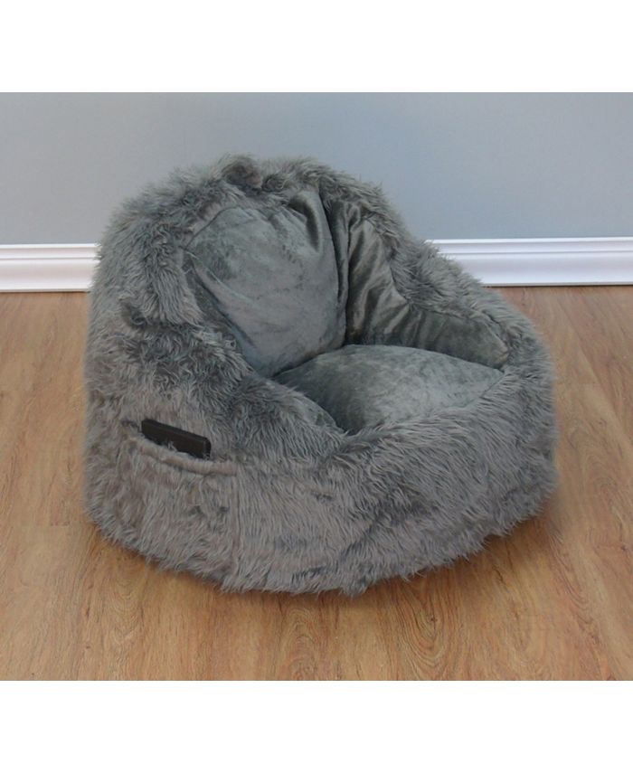 Acessentials Faux Fur Bean Bag Chair Macy's