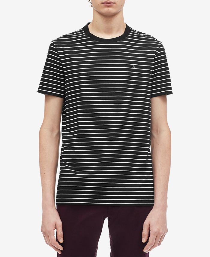 Calvin Klein Men's Stripe T-Shirt & Reviews - T-Shirts - Men - Macy's
