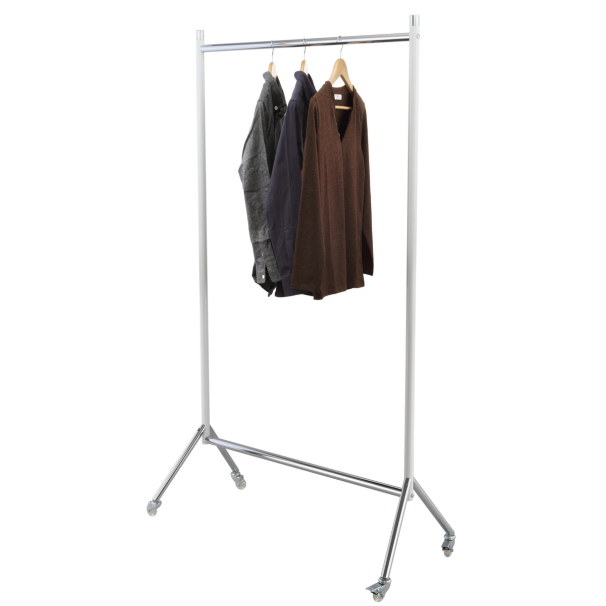 Happimess Sophia Garment Rack In White And Chrome