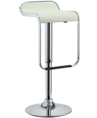 Modway - LEM Vinyl Bar Stool in White
