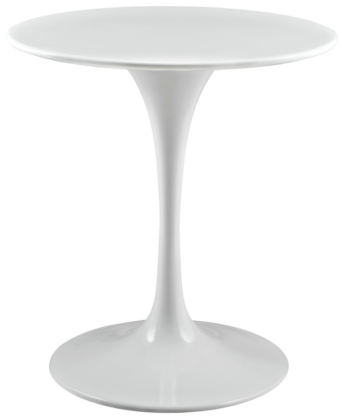 EEI-1115-WHI Lippa 28 in. Wood Top Dining Table, White