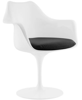 Modway - Lippa Dining Vinyl Armchair in White