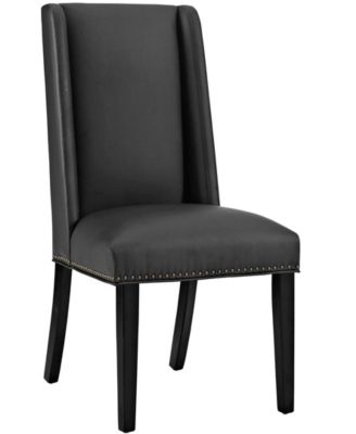 Modway - Baron Vinyl Dining Chair in White