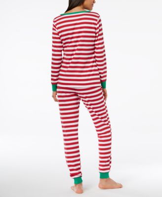 Family Pajamas Matching Women's Holiday Stripe Pajama Set, Created for Macy's