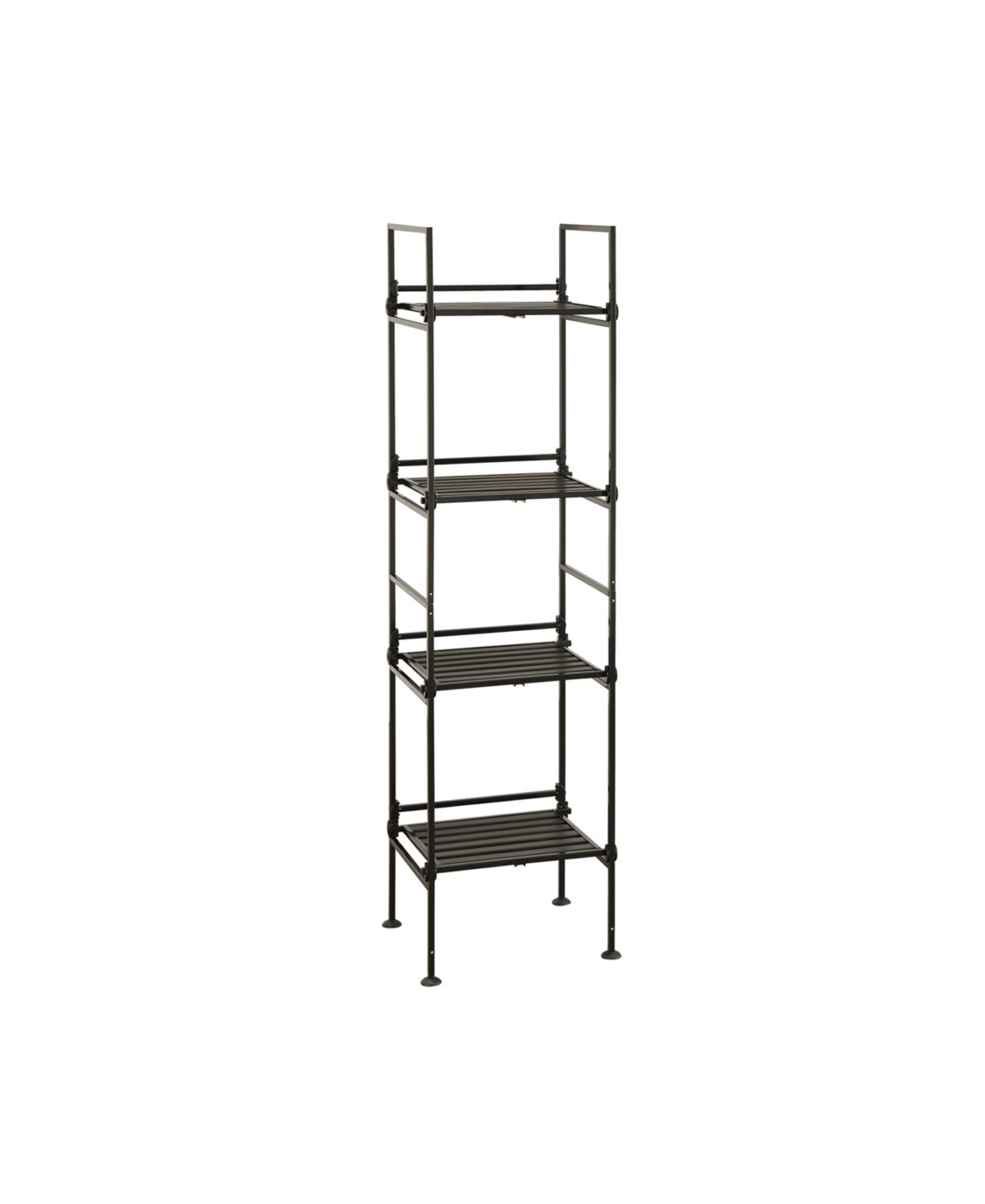 Neu Home 4-tier Square Shelving Tower In Black