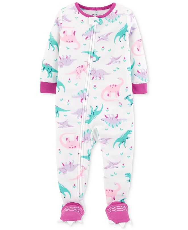 Carter's Baby Girls DinosaurPrint Footed Pajamas & Reviews Pajamas