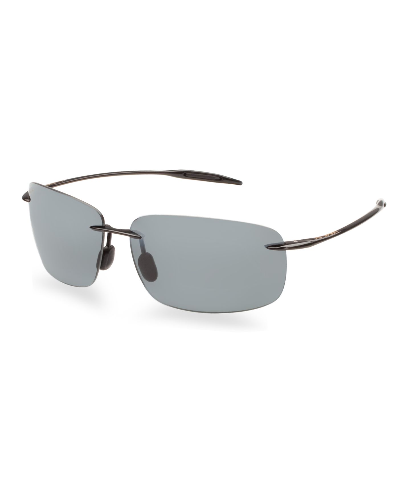 Женские солнцезащитные очки Maui Jim Polarized Breakwall Sunglasses, 422, цвет: Чёрный / Серый — фото 1