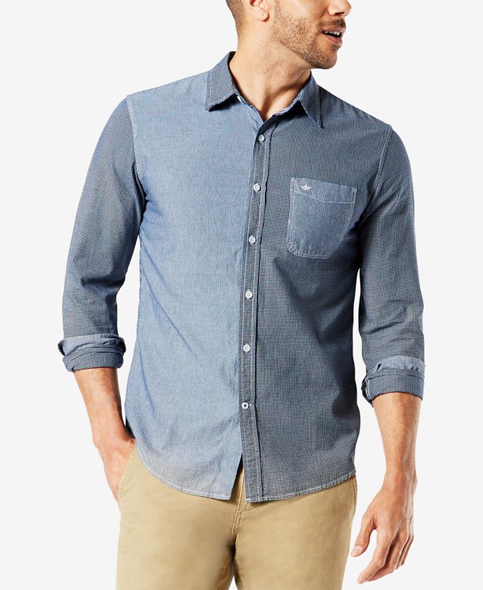 Dockers Men's Slim-Fit Mixed Pattern Shirt - Macy's