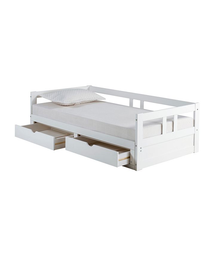 Bolton Furniture Melody Twin to King Trundle Daybed with Storage