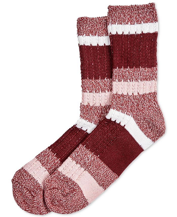 Hue Super-Soft Fuzzy Ribbed Stripe Boot Socks - Macy's