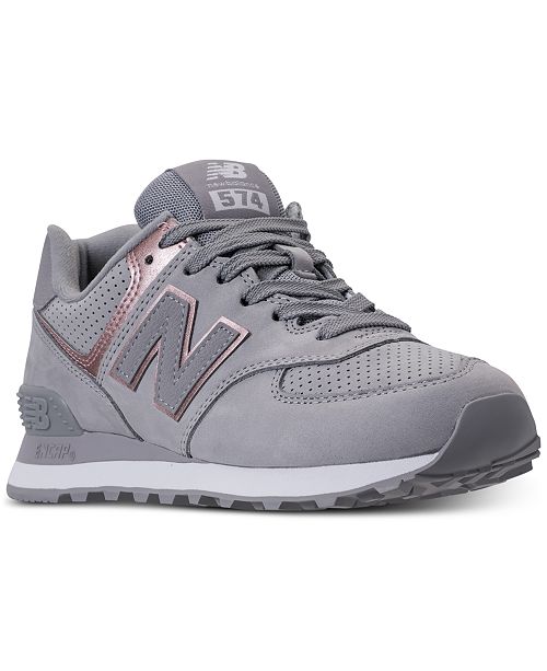 New Balance Women's 574 Rose Gold Casual Sneakers from Finish Line & Reviews - Finish Line ...