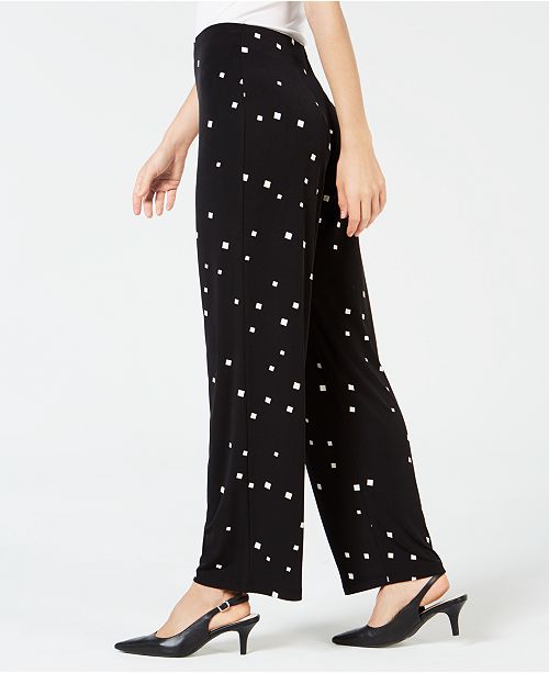 Alfani Printed WideLeg Pants, Created for Macy's Pants Women Macy's