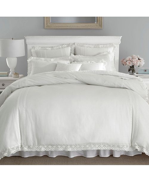 Laura Ashley Twin Annabella White Duvet Set Reviews Duvet