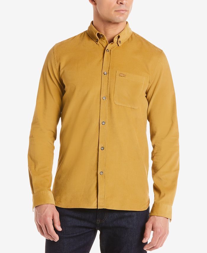 Lacoste Men s Slim Fit Corduroy Shirt Macy s