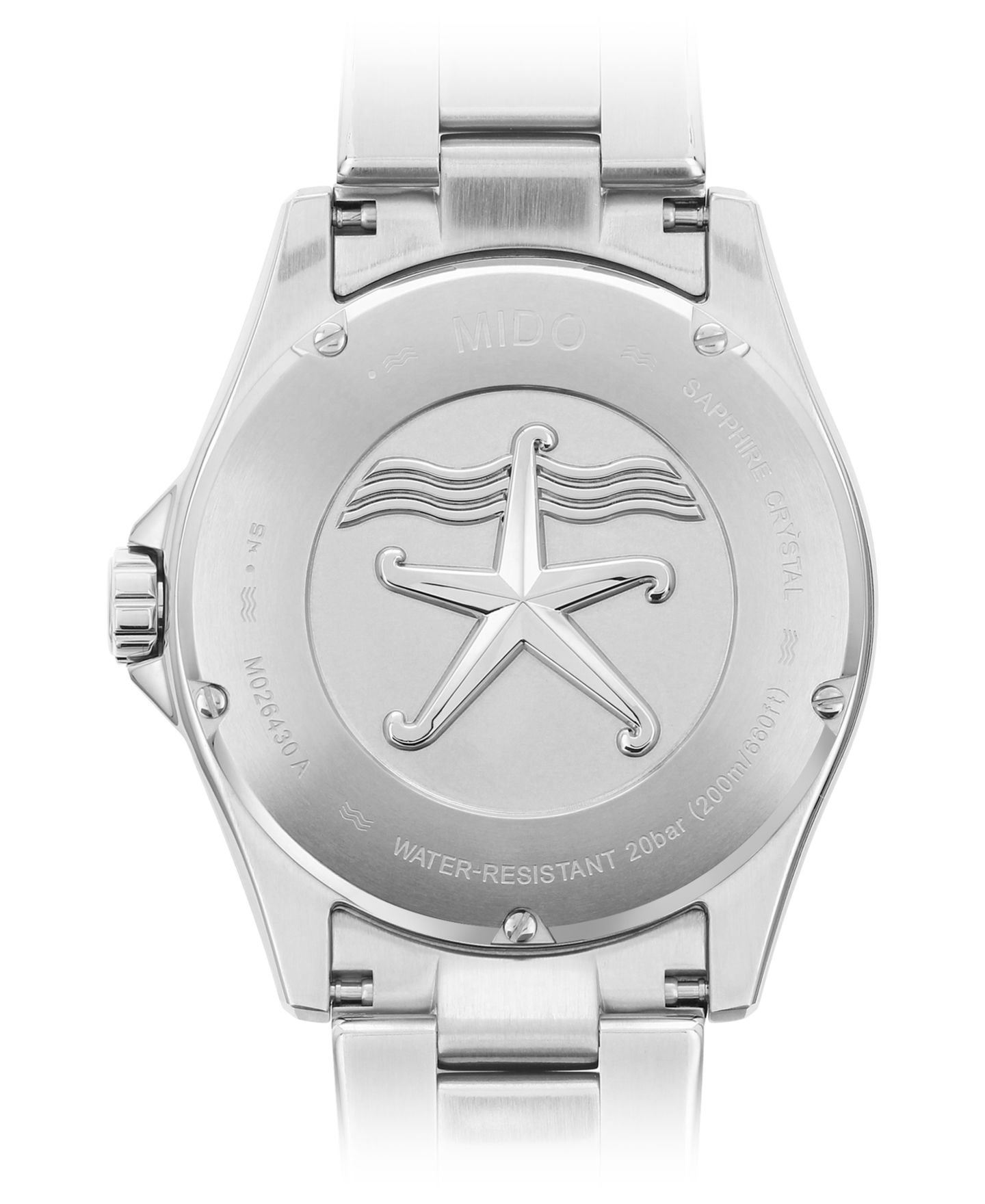 Мужские часы Mido Swiss Automatic Ocean Star Captain V Stainless Steel Bracelet Watch 42.5mm — фото 3