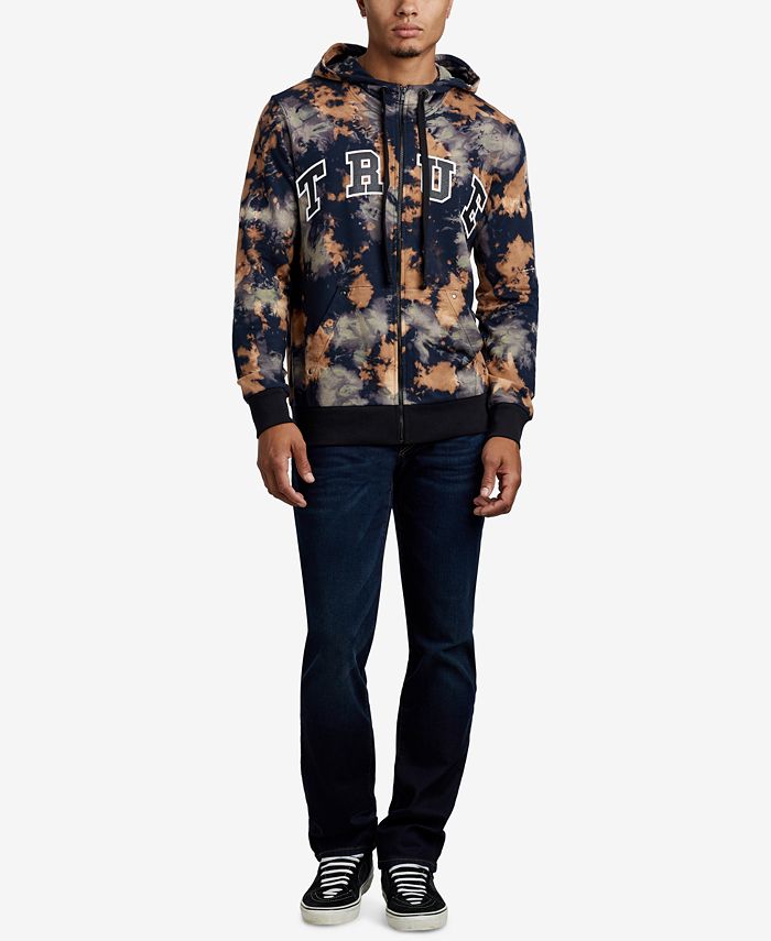 True Religion Men's Tie Dye Brand Graphic Hoodie Macy's