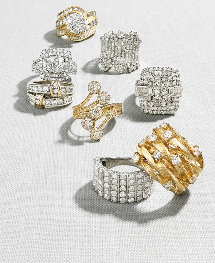 EFFY Collection - Diamond Wide Statement Ring (1 ct. t.w.) in 14k White Gold