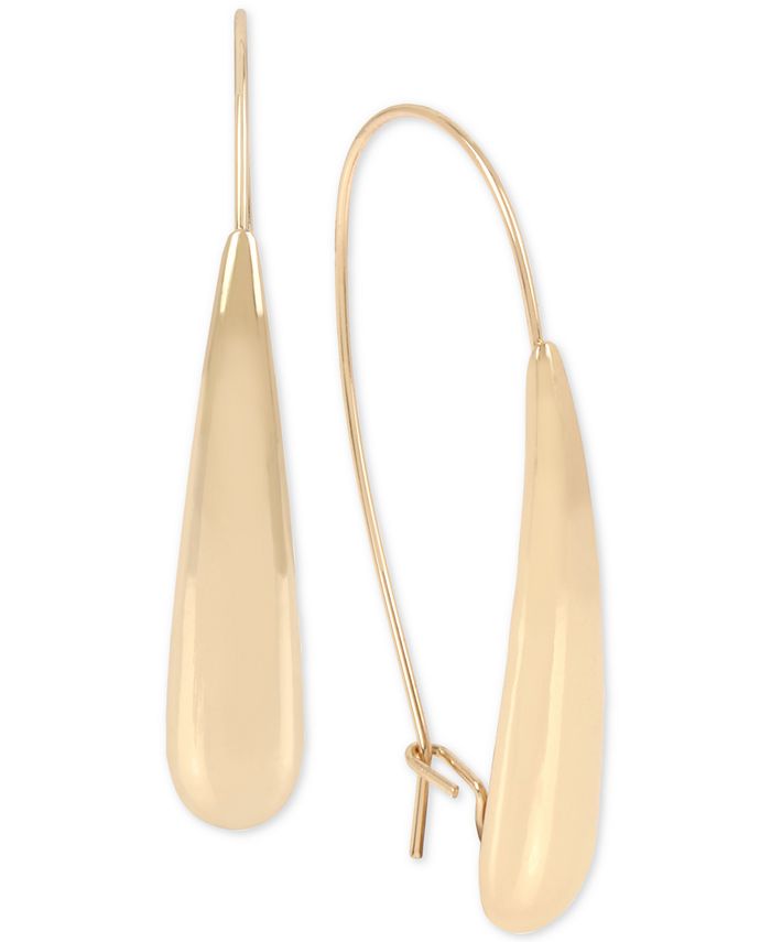 Robert Lee Morris Soho Gold-Tone U-Shape Sculptural Drop Earrings - Macy's
