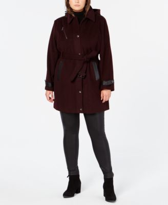 michael kors plus size trench coat