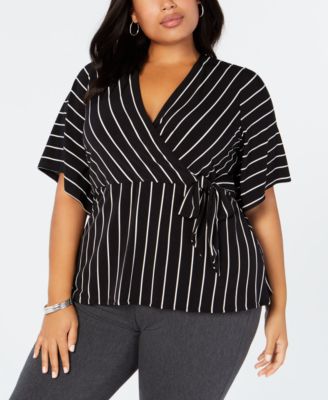 macy's alfani plus size tops