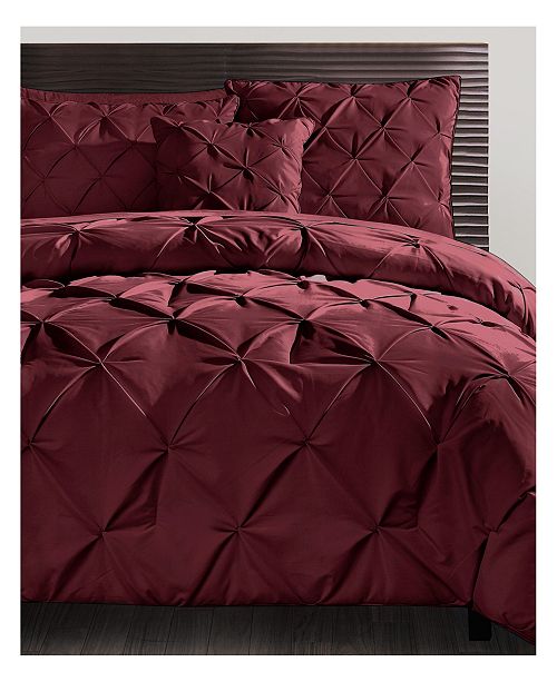 Vcny Home Carmen 3 Pc Ruched King Duvet Cover Set Reviews Bed