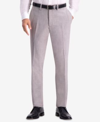 Kenneth Cole Reaction Men's Slim-Fit Stretch Pattern Dress Pants - Macy's