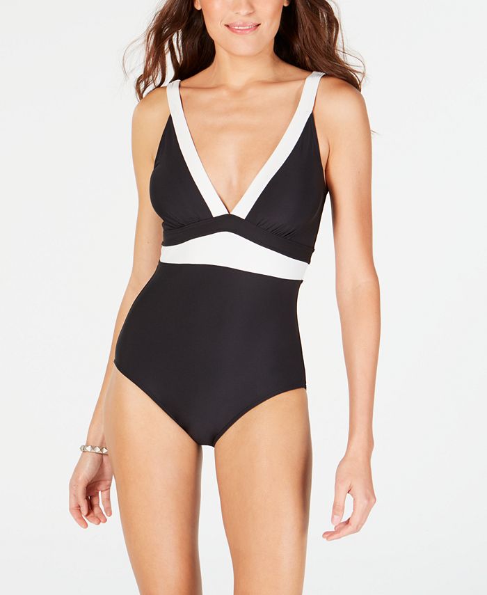 Empire outlet waist swimsuit