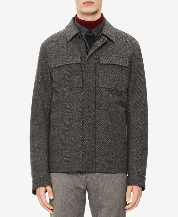 Calvin Klein Mens Herringbone Jacket Macy's