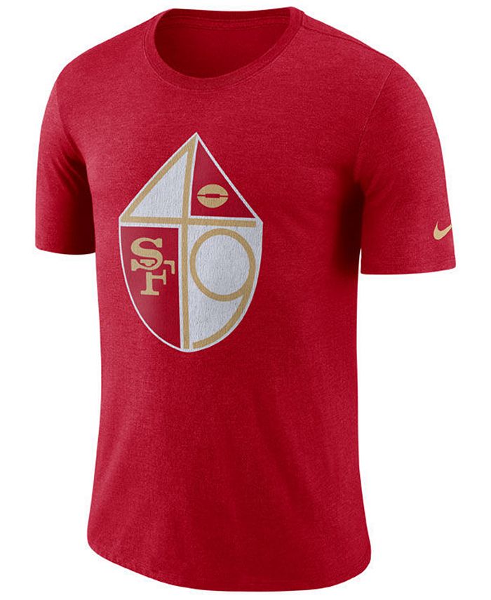 Nike Men's San Francisco 49ers Historic Crackle T-Shirt - Macy's