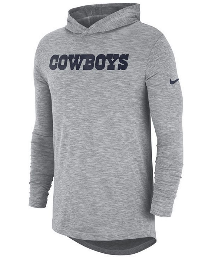 Nike Men's Dallas Cowboys Dri-Fit Cotton Slub On-Field Hooded T-Shirt ...