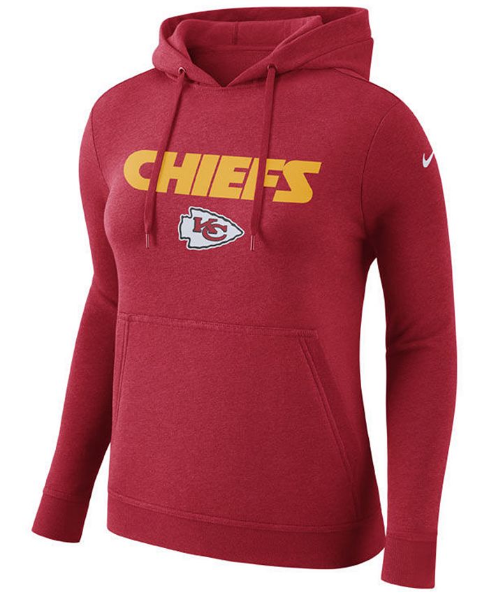 Nike Women's Kansas City Chiefs Club Pullover Hoodie Macy's