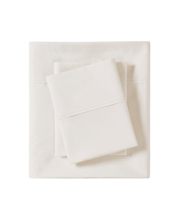 Madison Park Peached Percale 4-PC King Cotton Sheet Set & Reviews - Sheets & Pillowcases - Bed ...