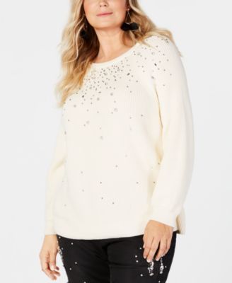 macys embellished sweaters