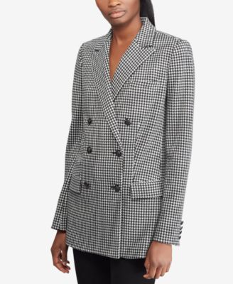 ralph lauren houndstooth blazer