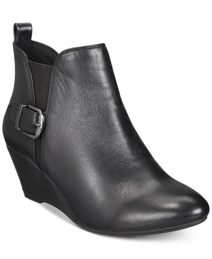 Anne Klein Abilene iflex Wedge Booties, Created for Macy's - Macy's