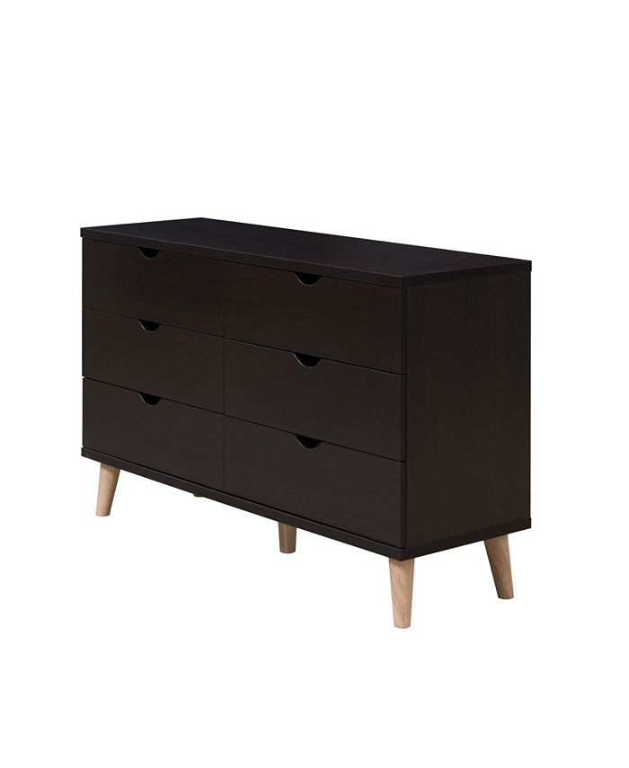 Furniture of America Massenburg II Modern 6Drawer Dresser Macy's