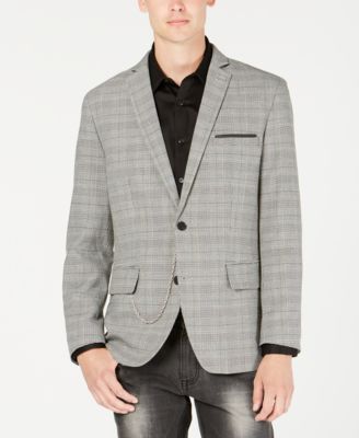INC International Concepts - Men's Slim-Fit Glen Plaid Blazer